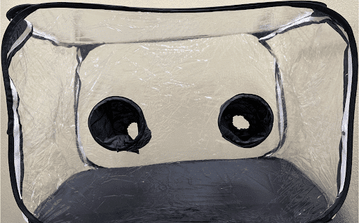 pop up spacious still air box by medical supply